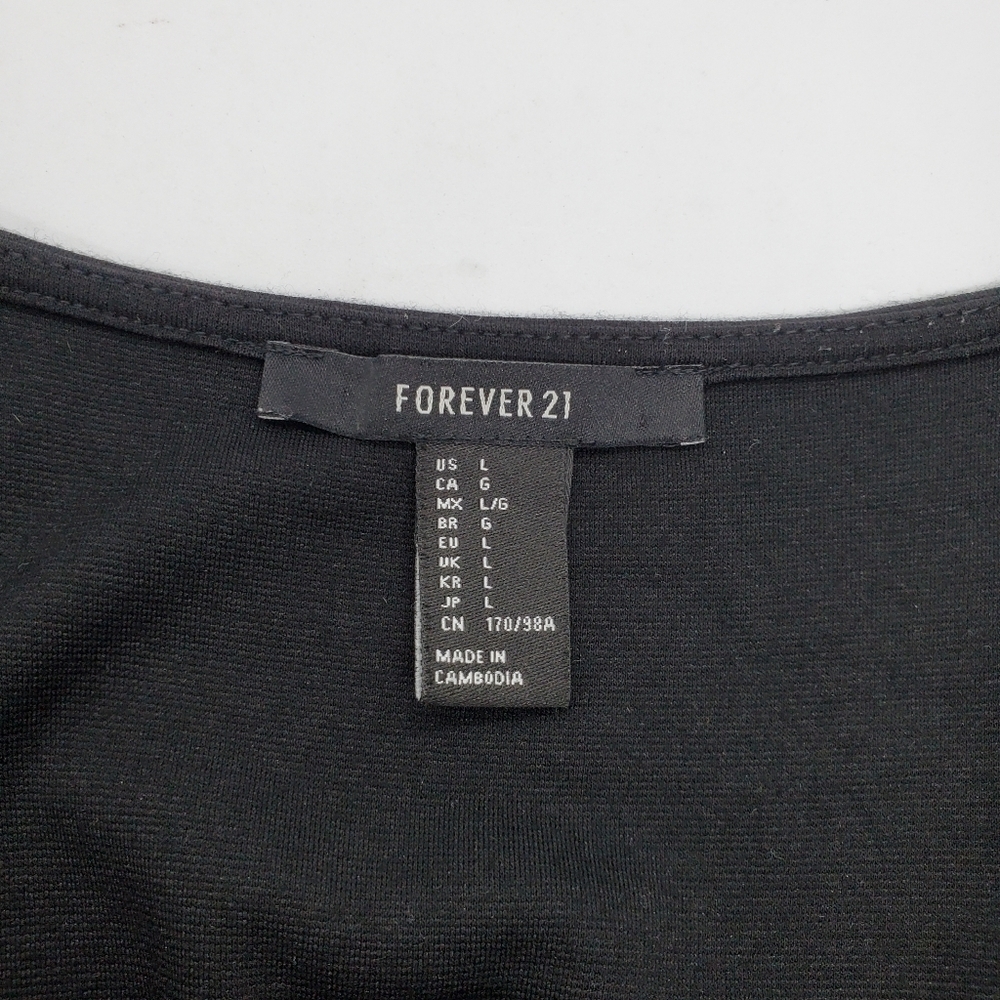 Forever 21 strappy bodycon black dress - Picture 3 of 4